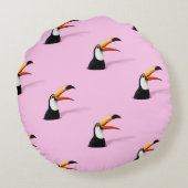 トゥーカン発表：トロピカルピンクの楽園 ラウンドクッション (裏面)