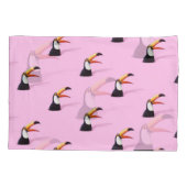 トゥーカン発表：トロピカルピンクの楽園 枕カバー (裏面)