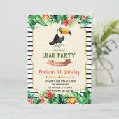 トゥーカン誕生日パーティーの招待状 招待状 (スタンド正面)