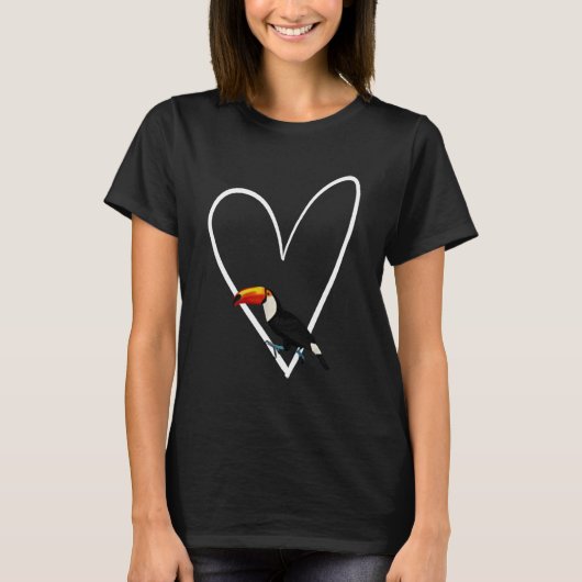 トゥーカン鳥バードウォッチャー動物生物学者 Tシャツ (正面)