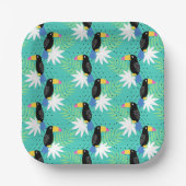 トゥーカーズオンティール（緑がかった色） ペーパープレート (正面)