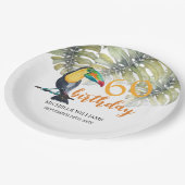 トゥーカ芸術的ン熱帯パーティー水彩 ペーパープレート (アングル)