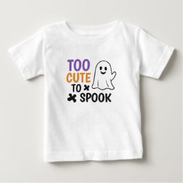トゥーキュートトゥースプーク - かわいいハロウィン ベビーTシャツ