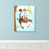 トゥーキュートモンキーズキャンバスアートプリント キャンバスプリント (インサイチュ (ウッドフロア))