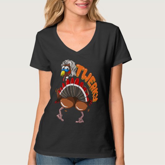 トゥーキングターキーダンス踊りトルコTh Tシャツ (正面)