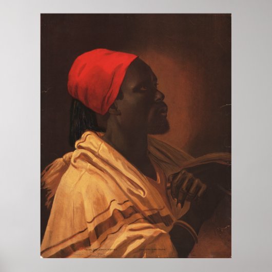 トゥーサン・ルーヴルチュールbyジョージ・デバプティスト(1870年) ポスター (正面)