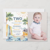 トゥーザシーサーフビーチ1stバースデーフォト 招待状 (正面)