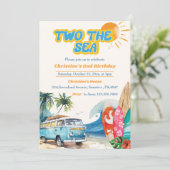 トゥーザシー サーフビーチ 2歳の誕生日パーティー招待状 招待状 (スタンド正面)