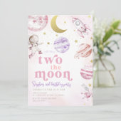 トゥーザムーン ガールズ バースデー ガール シルバー 招待状 (スタンド正面)