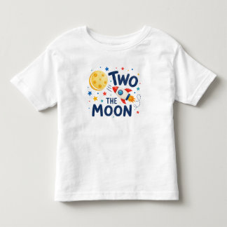 トゥーザムーン 2歳の誕生日 ロケット かわいい 宇宙 トドラーTシャツ