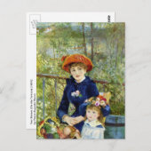 トゥーシスターズ（オンザテラス）バイピエールルノアール ポストカード (正面/裏面)