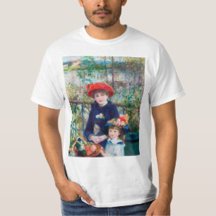 トゥーシスターズ（オンザテラス）ピエールオーギュストルノアール Tシャツ