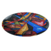 トゥーシップズ – バウハウスモダンジオメトリックアート カッティングボード (角)