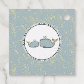 トゥーシークレジルブルー&金ゴールドブティックベビーシャワー フェイバータグ (裏面)