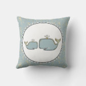 トゥーシークレジルブルー&金ゴールドブティック子供部屋 クッション (裏面)