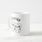 トゥースゲザー おもしろい歯のパロディ コーヒーマグカップ (正面左)