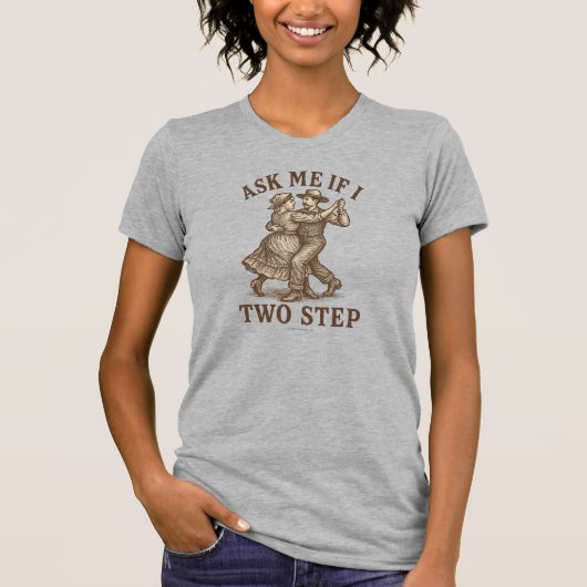 トゥーステップする? - Tシャツ (正面)