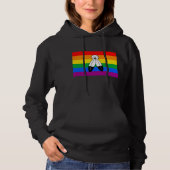 トゥースピリットLGBTQ+プライドフラグ パーカ (正面)