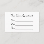 トゥースフェアリードッグボストンテリアピンクトゥトゥクラウン 名刺 (裏面)