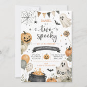 トゥースプーク ハロウィン 誕生日パーティー 招待状 (正面)