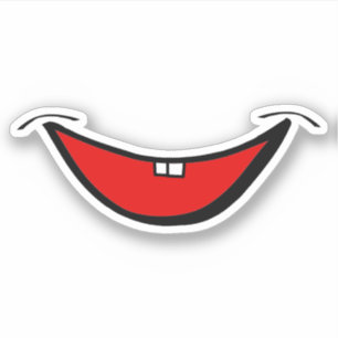 トゥースレススマイルイラストレーション シール