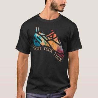 トゥーズを信じて ロッククライミング ボルダリング アウトドア Tシャツ