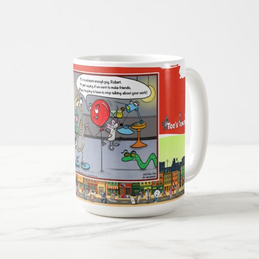 トゥーズ・タウン・コミック クラシックマグ コーヒーマグカップ (正面右)