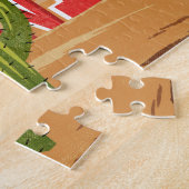 トゥーソンアリゾナのマンガ砂漠のヴィンテージ旅行 ジグソーパズル (側面)