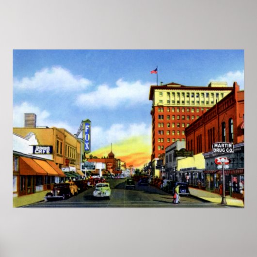 トゥーソンアリゾナアットコングレス通り ポスター (正面)