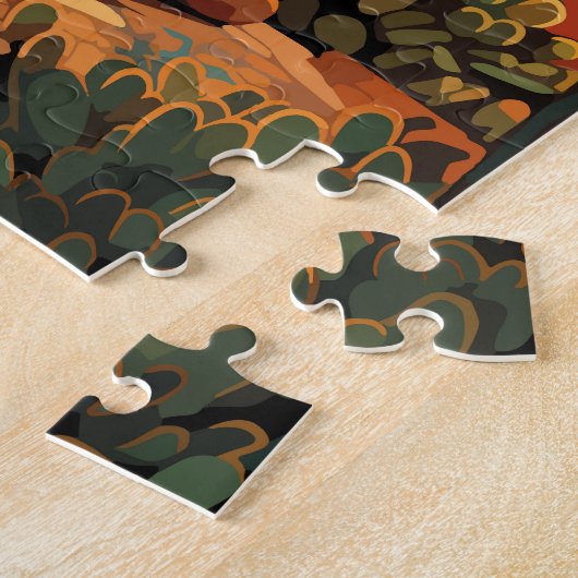 トゥーソンアリゾナ旅行ヴィンテージ ジグソーパズル (側面)