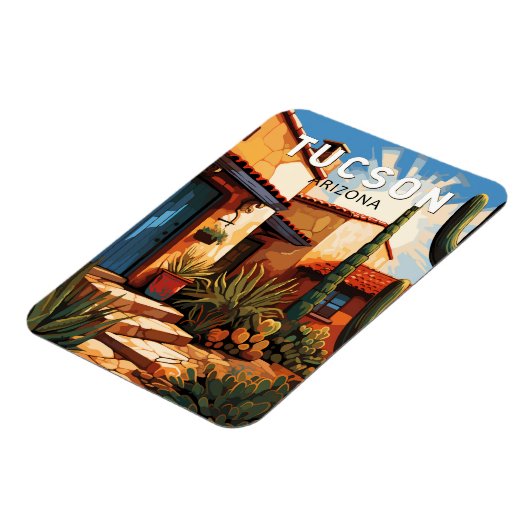 トゥーソンアリゾナ旅行ヴィンテージ マグネット (左側)