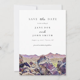 トゥーソンアリゾナ砂漠の山の日付を保存 セーブザデート