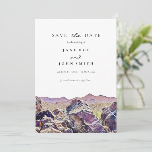 トゥーソンアリゾナ砂漠の山の日付を保存 セーブザデート (スタンド正面)