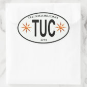 トゥーソンアリゾナ・シティラベル 楕円形シール (バッグ)