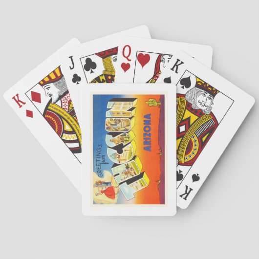トゥーソンアリゾナAZオールドヴィンテージトラベル土産 トランプ (裏面)