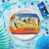 トゥーソンアリゾナAZオールドヴィンテージトラベル土産 ペーパープレート (パーティー)