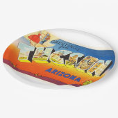 トゥーソンアリゾナAZオールドヴィンテージトラベル土産 ペーパープレート (アングル)