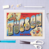 トゥーソンアリゾナAZヴィンテージ大レターはがき1 薄葉紙 (クラフト)