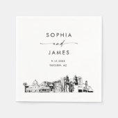 トゥーソンスカイラモダンイン結婚ズのカクテル スタンダードカクテルナプキン (正面)