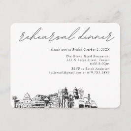 トゥーソン結婚のリハエレガントーサルディナー エンクロージャーカード