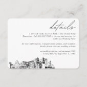 トゥーソン結婚ズホテルルームブロック詳細 エンクロージャーカード (正面)