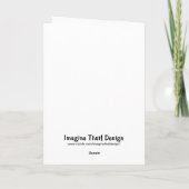 トゥータ,ボツワナのキリン,グリーティングカード カード (裏面)