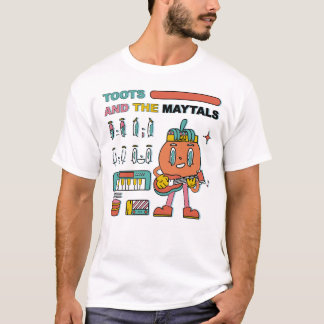 トゥーツ・アンド・ザ・メイタルズ・バンド グッズ カートゥーン 面白い Tシャツ