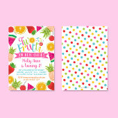 トゥーティーフルーティー ハウ キューティー 2歳の誕生日 招待状