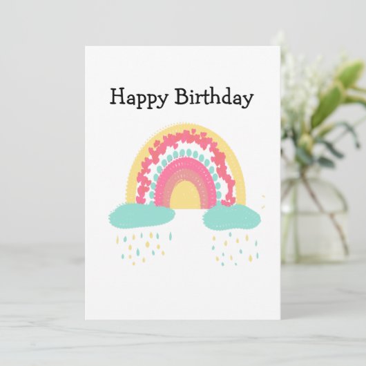 トゥートシージュフルーティレインボーハッピーバースデー 招待状 (スタンド正面)