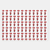 トゥートルキーサンタデザイン2 ラッピングペーパーシート (正面)