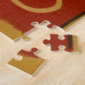 トゥーニーチャットノワールブラックキャットヴィンテージイラストレーション ジグソーパズル (側面)