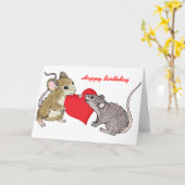 トゥーネズミズインラブ誕生日 カード (黄色い花)