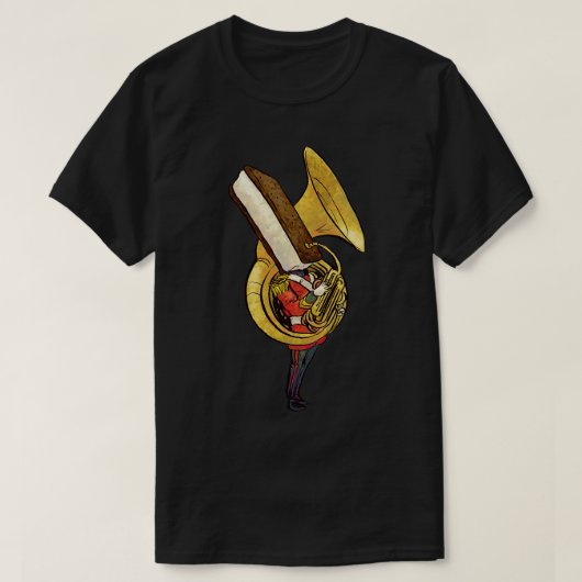 トゥーバクリームサンドイッチ Tシャツ (デザイン正面)