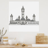 トゥーバ・セネガル世界のランドマーク ポスター (キッチン)